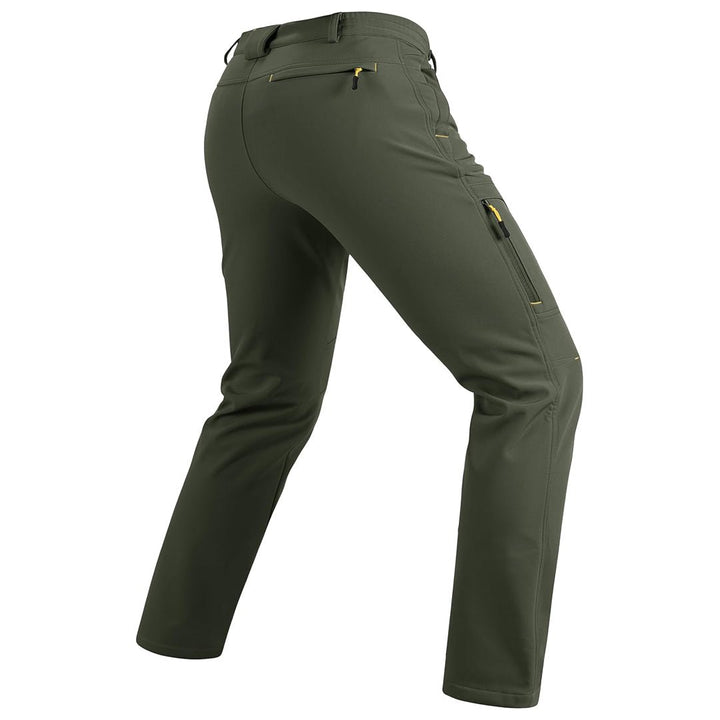 Men's Hiking Water Resistant Reinforced Knees Winter Pants - 6601D
