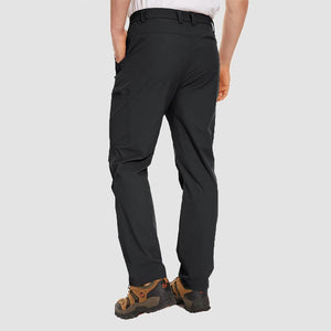 TACVASEN Black Men's Hiking Waterproof Ripstop Pants Quick Dry with 6 Pockets