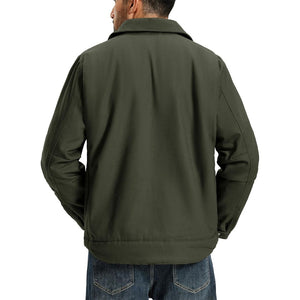 TACVASEN Army Green Men's Insulated Duck Canvas Heavy Duty Work Jacket