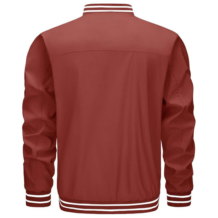 Men’s Lightweight Bomber Jacket Casual Zip Up Spring Fall Windbreaker Coat - L20M202