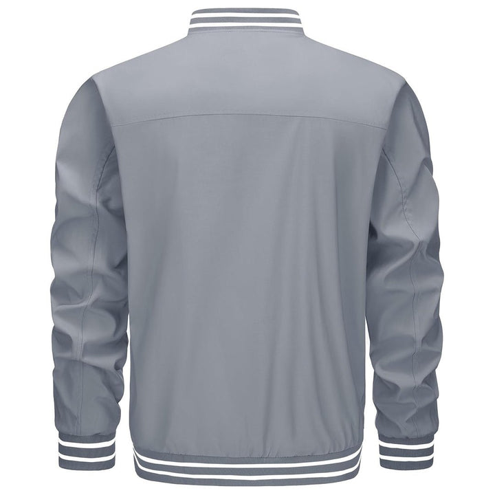 Men’s Lightweight Bomber Jacket Casual Zip Up Spring Fall Windbreaker Coat - L20M202