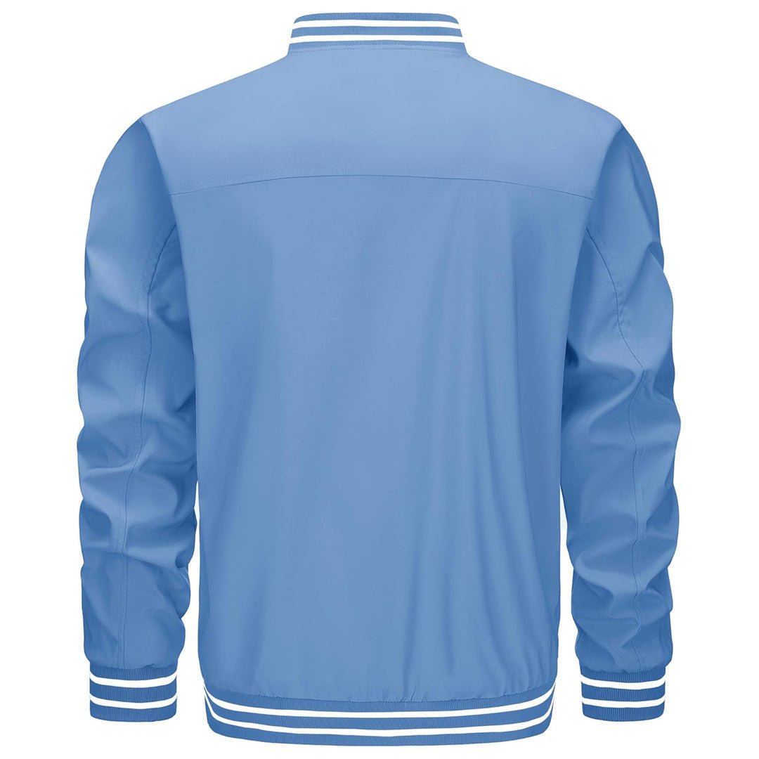 Men's Lightweight Bomber Jacket Casual Zip Up Spring Fall Windbreaker Coat - L20M202