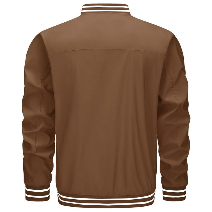 Men’s Lightweight Bomber Jacket Casual Zip Up Spring Fall Windbreaker Coat - L20M202