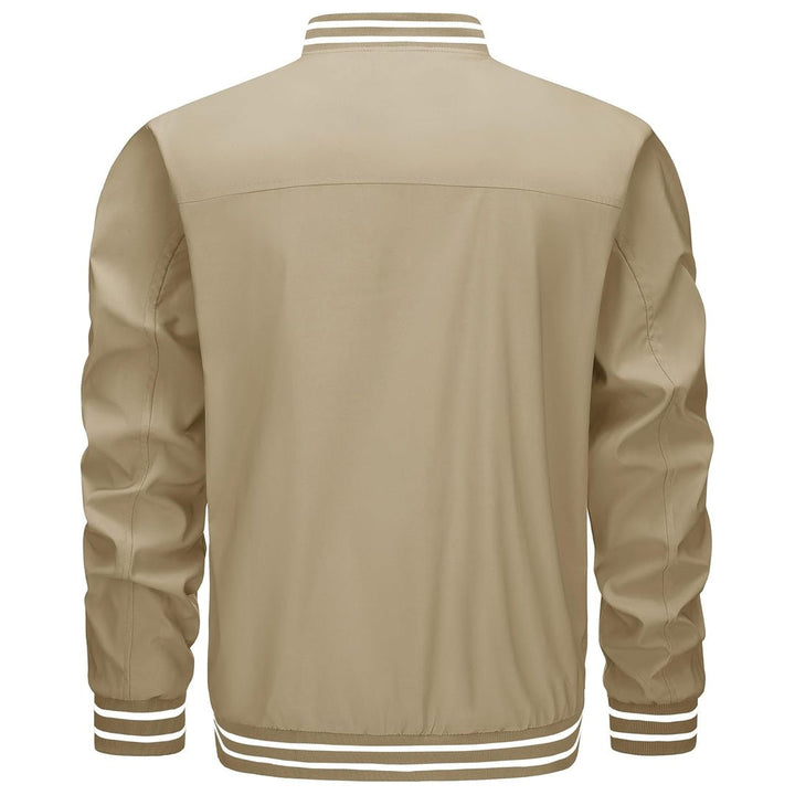 Men’s Lightweight Bomber Jacket Casual Zip Up Spring Fall Windbreaker Coat - L20M202