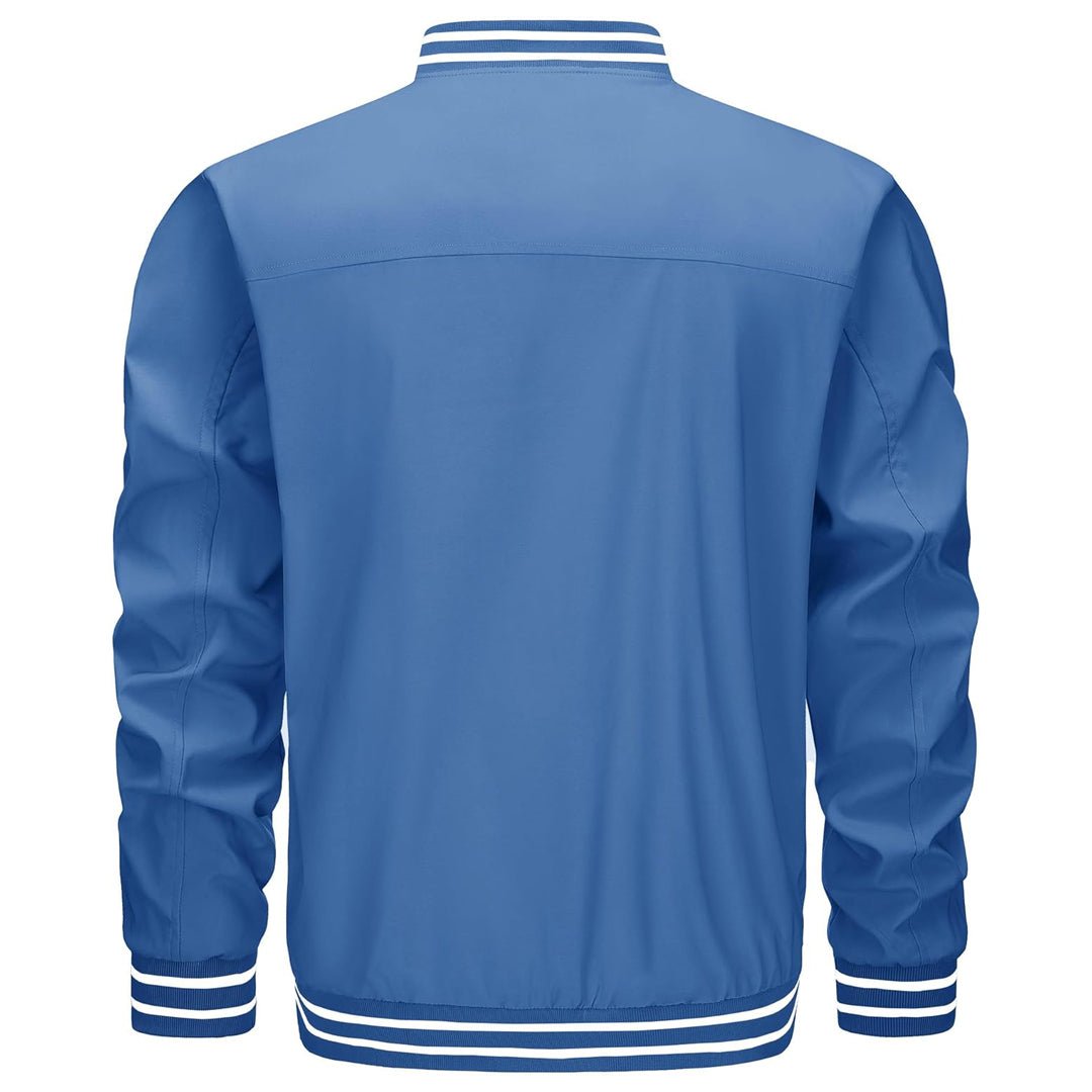Men's Lightweight Bomber Jacket Casual Zip Up Spring Fall Windbreaker Coat - L20M202