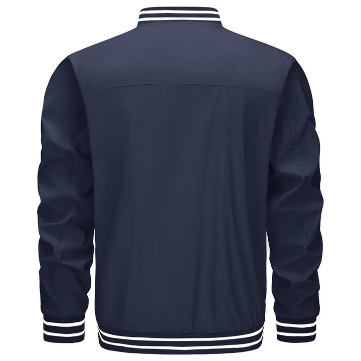 Men’s Lightweight Bomber Jacket Casual Zip Up Spring Fall Windbreaker Coat - L20M202