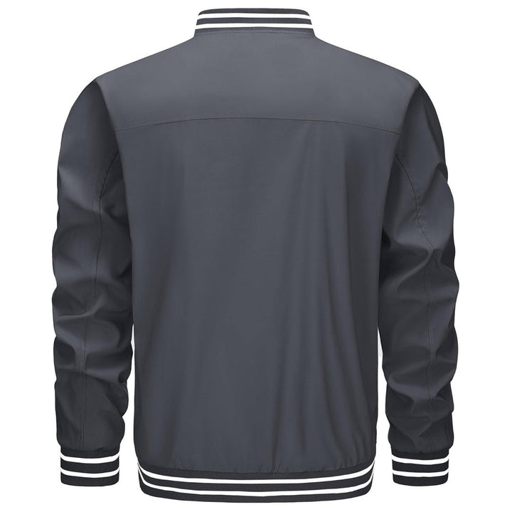 Men’s Lightweight Bomber Jacket Casual Zip Up Spring Fall Windbreaker Coat - L20M202