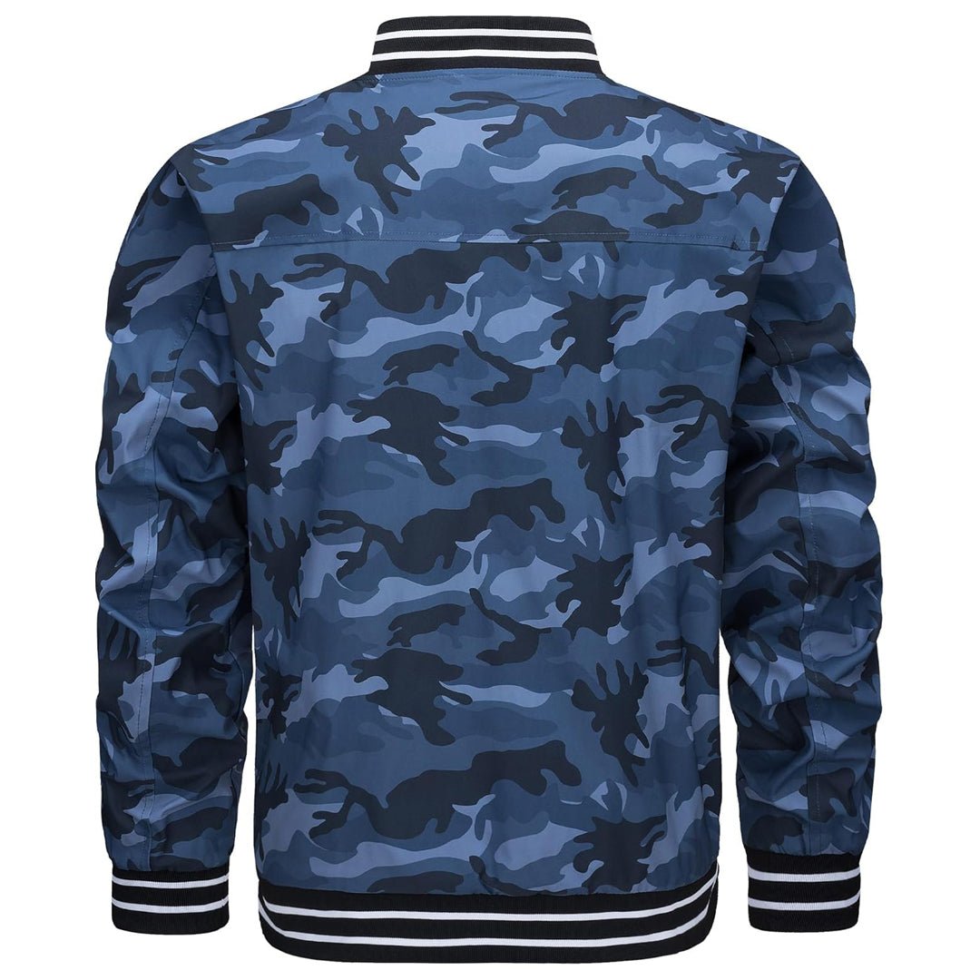 Men's Lightweight Bomber Jacket Casual Zip Up Spring Fall Windbreaker Coat - L20M202