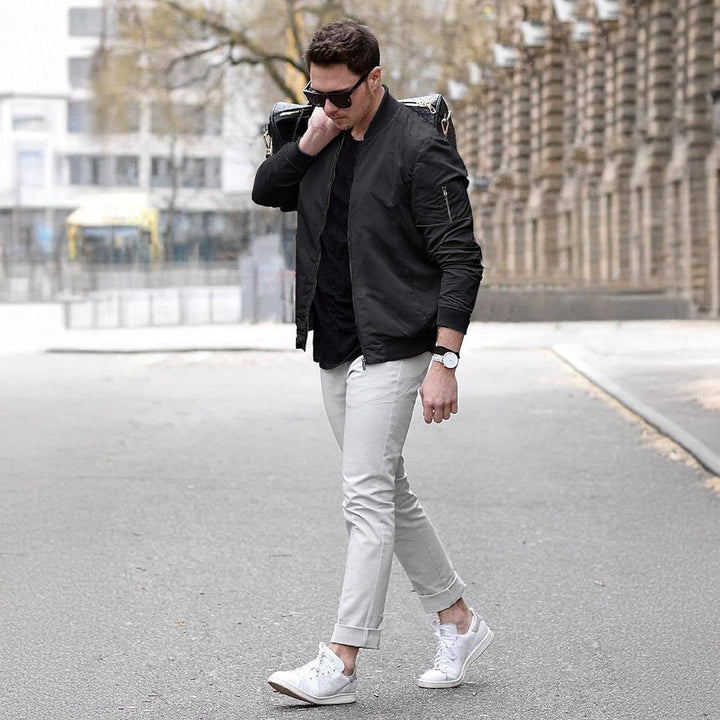 Men's Lightweight Bomber Zip Jackets - 9937D