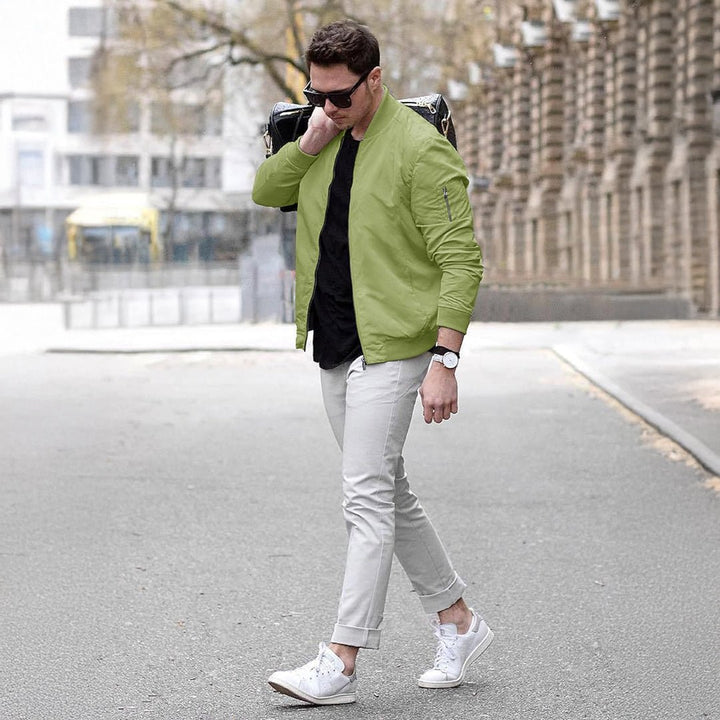 Men's Lightweight Bomber Zip Jackets - 9937D