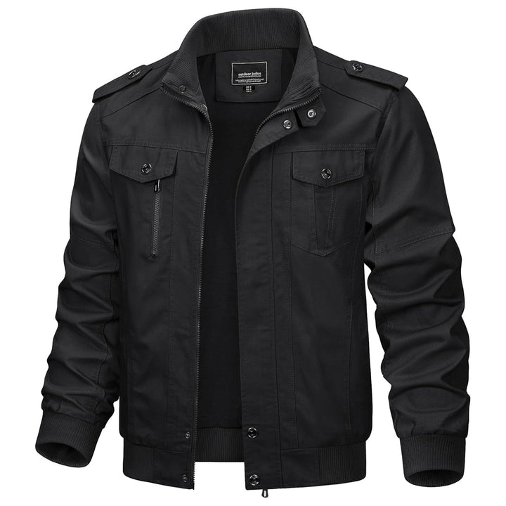 Men's Lightweight Casual Cotton Military Cargo Jacket - 2701D