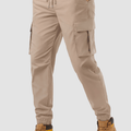 TACVASEN Light Khaki Men's Lightweight Casual Waterproof Cargo Sweatpants