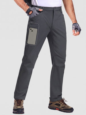 TACVASEN Dark Grey Men's Lightweight Quick Dry Ripstop Water Resistant Hiking Pants