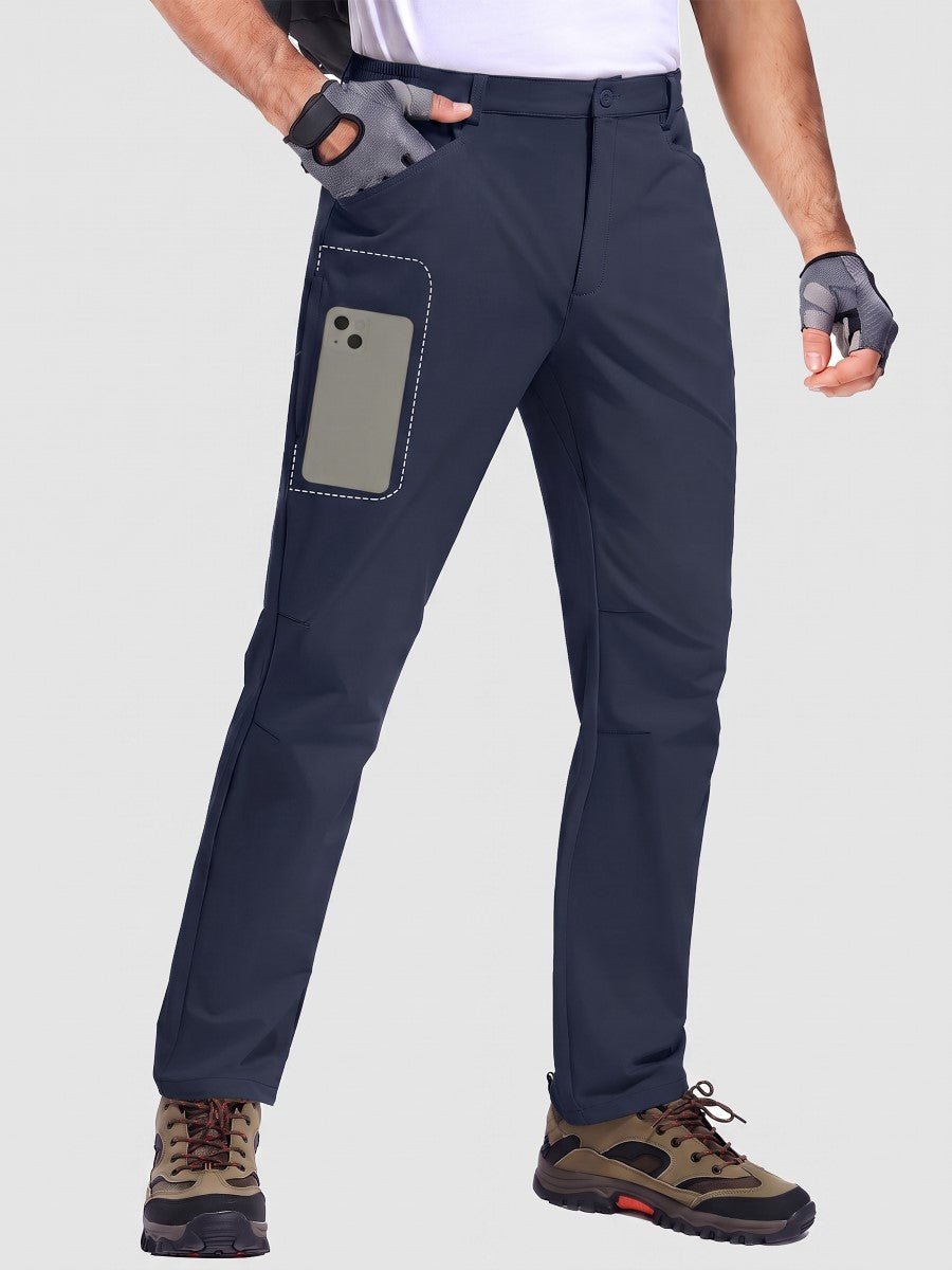 TACVASEN Navy Men's Lightweight Quick Dry Ripstop Water Resistant Hiking Pants