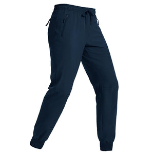 TACVASEN Navy Lightweight Quick Dry Sweat Pants for Hiking
