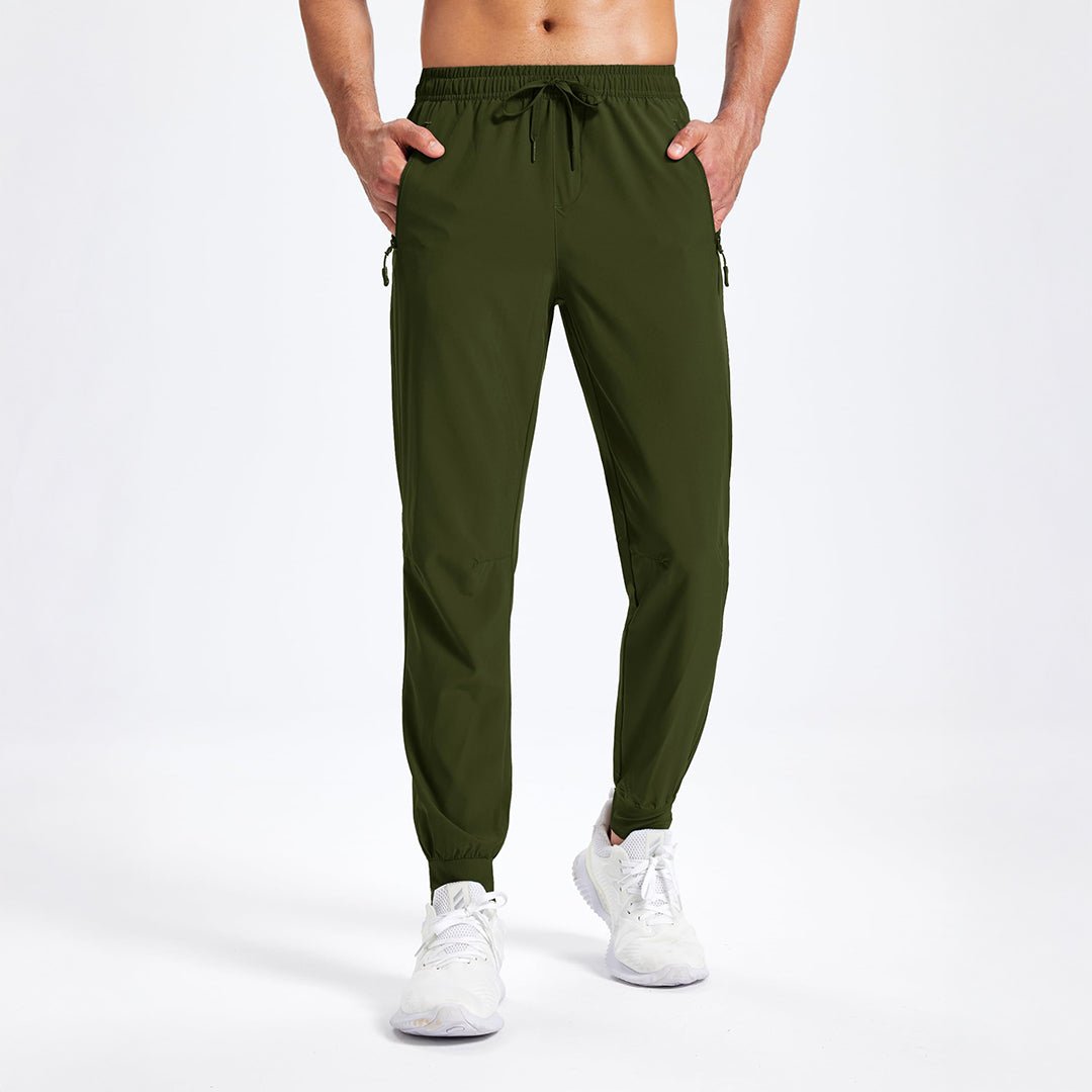 TACVASEN Orange Lightweight Quick Dry Sweat Pants for Hiking