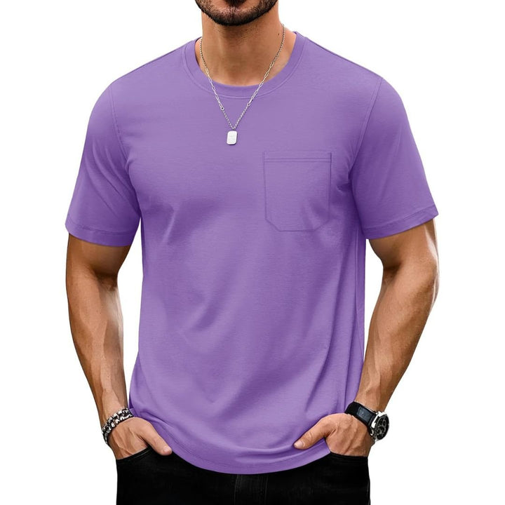 Men's Lightweight Short Sleeve Pocket T-Shirt - Men's Running Shirts