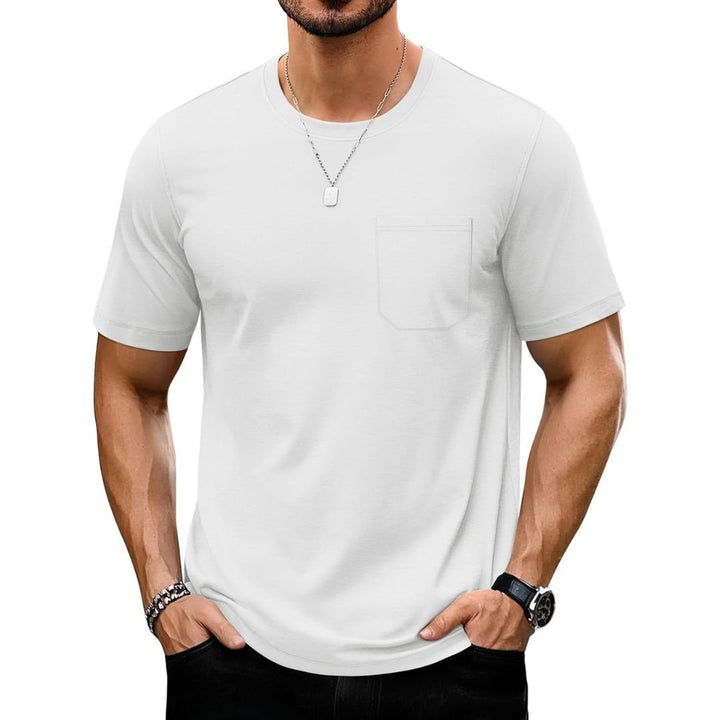 Men's Lightweight Short Sleeve Pocket T-Shirt - Men's Running Shirts