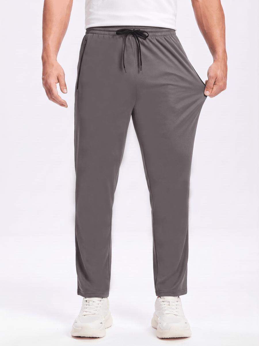 TACVASEN London Grey Men's Lightweight Sweatpants Mesh Athletic Jogger