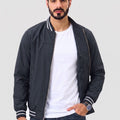 TACVASEN Black Men's Lightweight Water Resistant Bomber Jacket