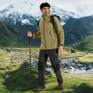 TACVASEN Black Lightweight Softshell Outdoor Tactical Jacket