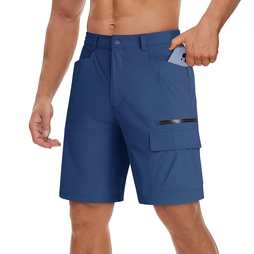 TACVASEN Royal Blue Utility Cargo Shorts Quick Drying