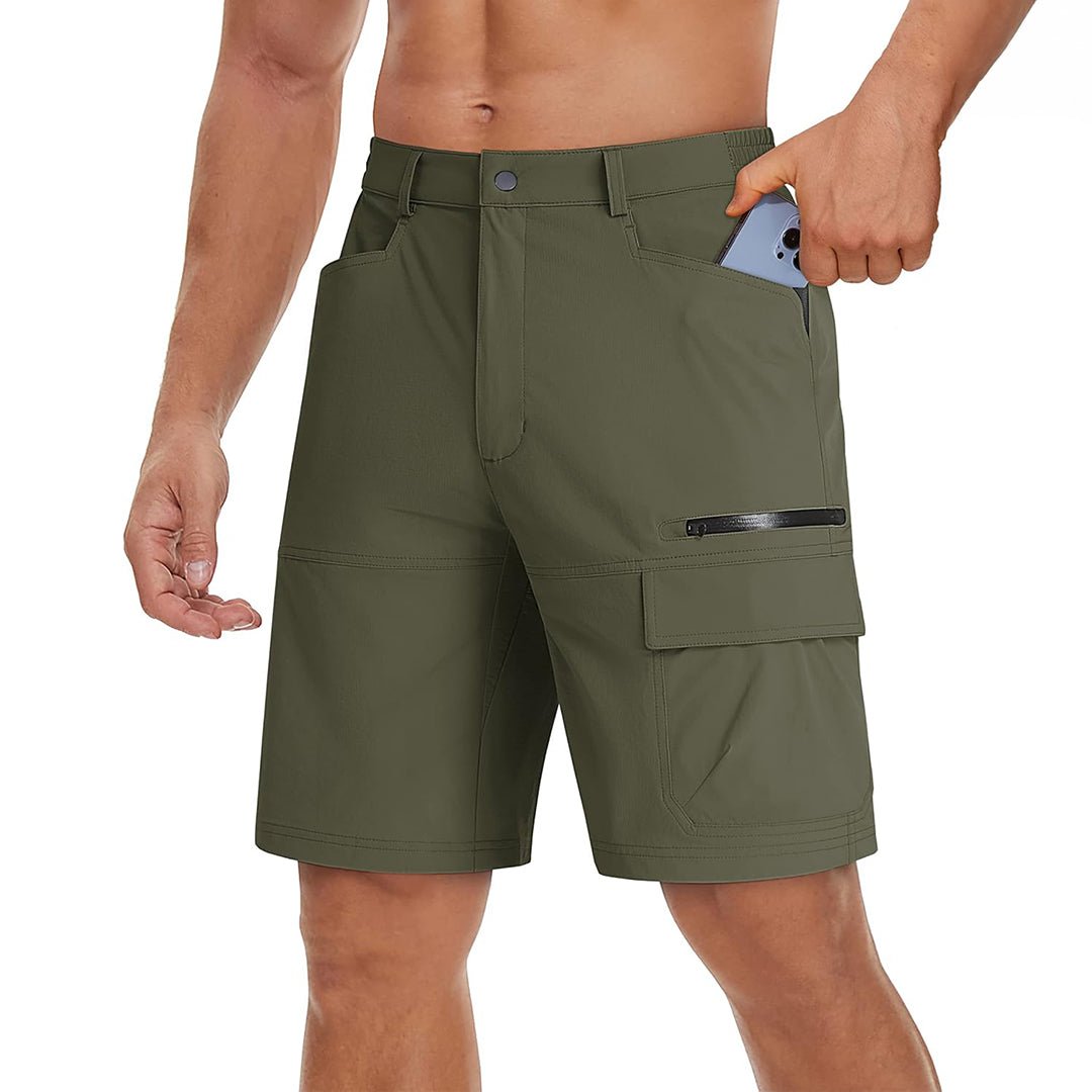TACVASEN Army Green Utility Cargo Shorts Quick Drying
