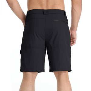 TACVASEN Black Utility Cargo Shorts Quick Drying