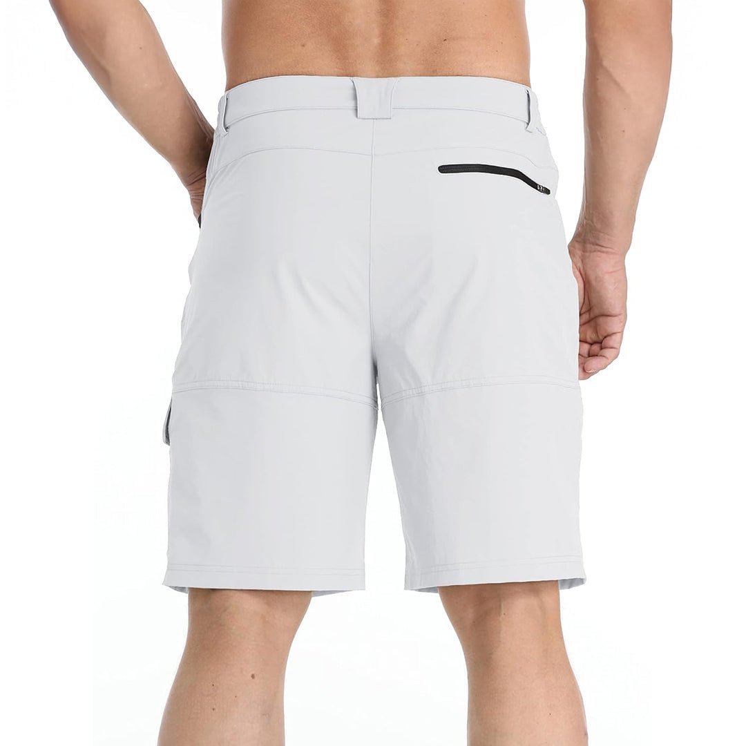 TACVASEN White Utility Cargo Shorts Quick Drying