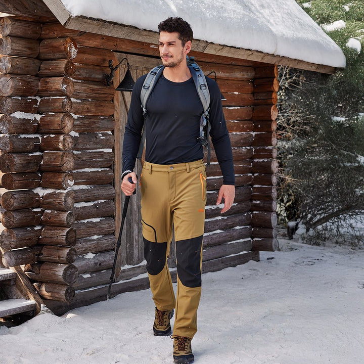 Men's Outdoor Water Repellent Soft Shell Pants - Fall Winter 2022