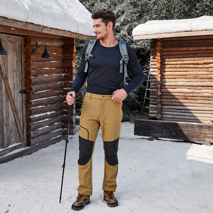 Men's Outdoor Water Repellent Soft Shell Pants - Fall Winter 2022