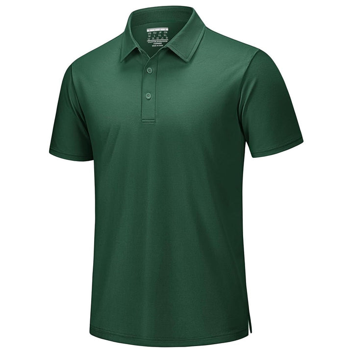 Men's Pique Polo Shirt Short Sleeve Cooling Golf Top - LT25M1399