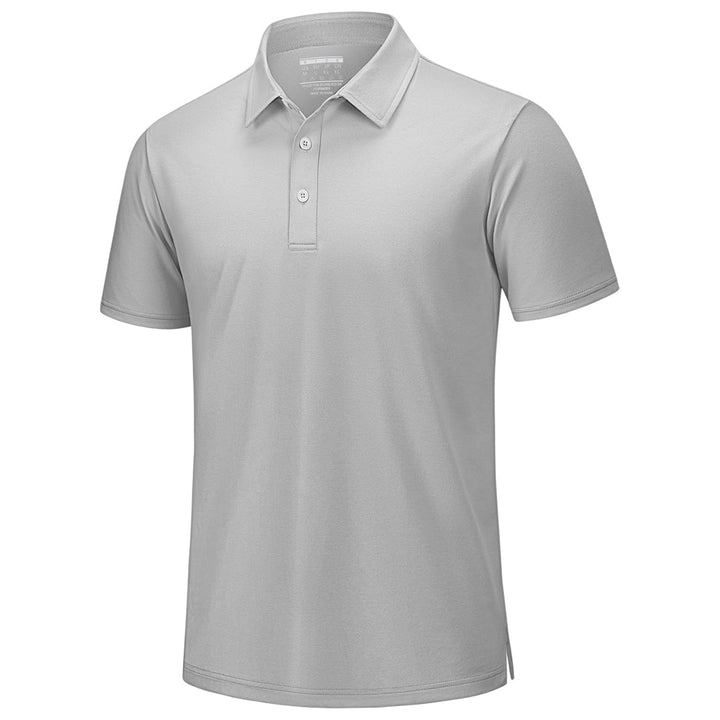 Men's Pique Polo Shirt Short Sleeve Cooling Golf Top - LT25M1399