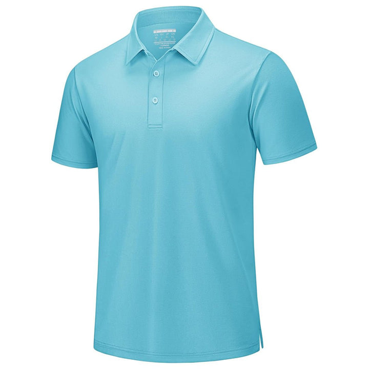 Men's Pique Polo Shirt Short Sleeve Cooling Golf Top - LT25M1399