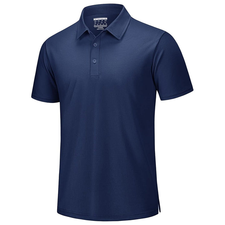 Men's Pique Polo Shirt Short Sleeve Cooling Golf Top - LT25M1399
