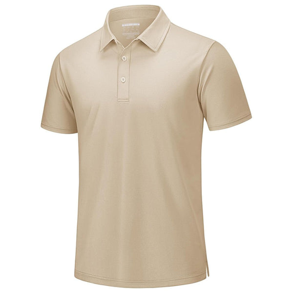 Men's Pique Polo Shirt Short Sleeve Cooling Golf Top - LT25M1399