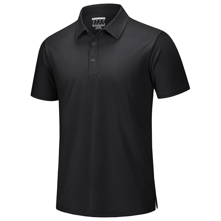 Men's Pique Polo Shirt Short Sleeve Cooling Golf Top - LT25M1399