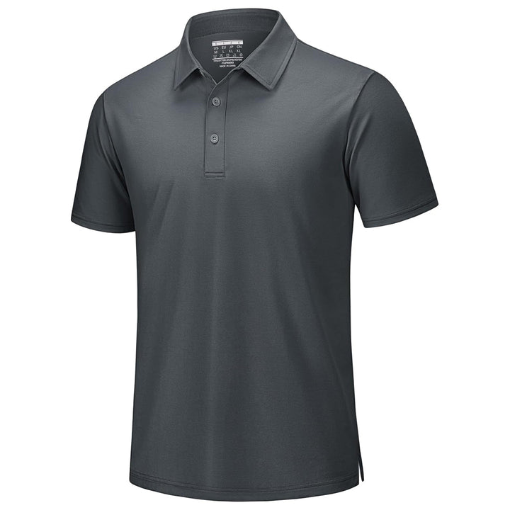 Men's Pique Polo Shirt Short Sleeve Cooling Golf Top - LT25M1399