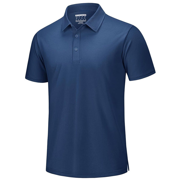 Men's Pique Polo Shirt Short Sleeve Cooling Golf Top - LT25M1399