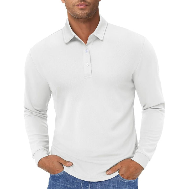 Men's Quick Dry Golf Polo Long Sleeve Shirt - Men's Polo Shirts