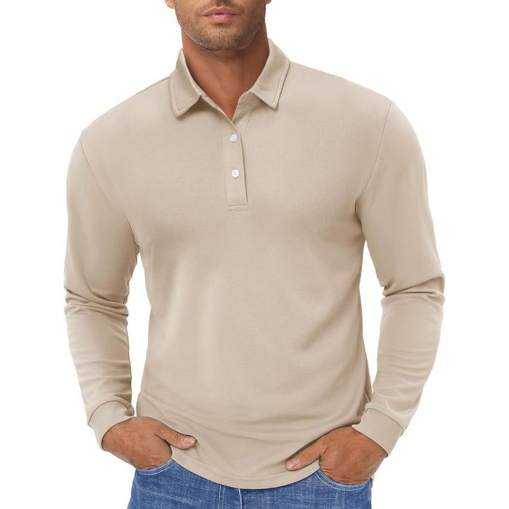 Men's Quick Dry Golf Polo Long Sleeve Shirt - Men's Polo Shirts