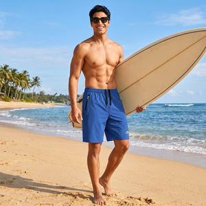TACVASEN Sapphire Blue Men's Quick Dry Lightweight Water Resistant Running Shorts