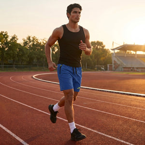 TACVASEN Sapphire Blue Men's Quick Dry Lightweight Water Resistant Running Shorts