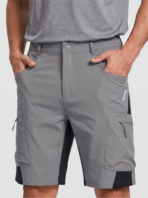 TACVASEN Light Grey Mens Quick-dry Outdoor Cargo Shorts