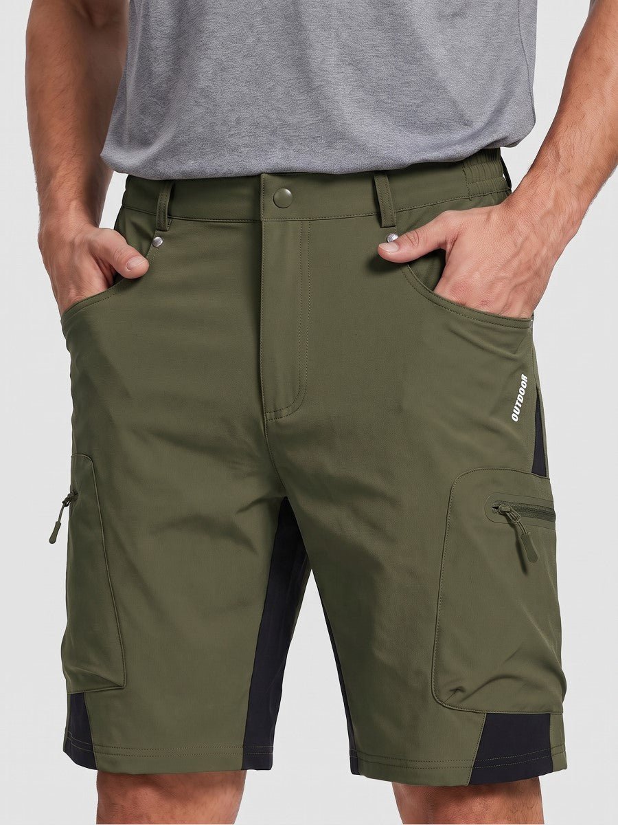 TACVASEN Army Green Mens Quick-dry Outdoor Cargo Shorts
