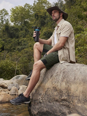 TACVASEN Army Green Mens Quick-dry Outdoor Cargo Shorts