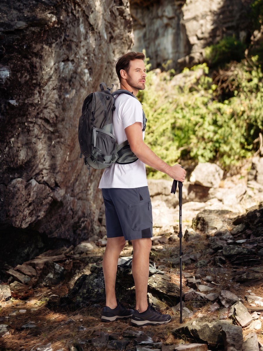 TACVASEN Navy Mens Quick-dry Outdoor Cargo Shorts