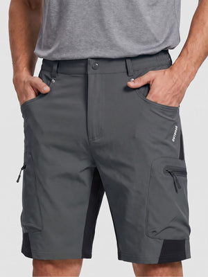 TACVASEN Dark Grey Mens Quick-dry Outdoor Cargo Shorts