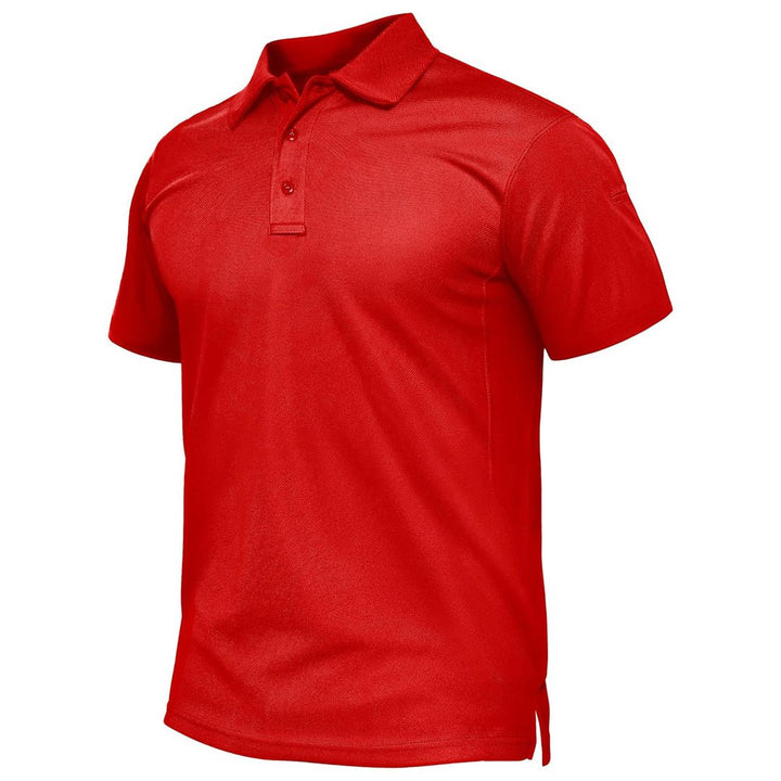 Men's Quick Dry Performance Golf Top Short Sleeve Polo Shirt - 33款D