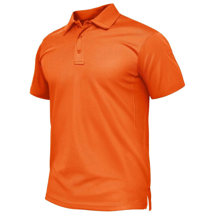 Men's Quick Dry Performance Golf Top Short Sleeve Polo Shirt - 33款D